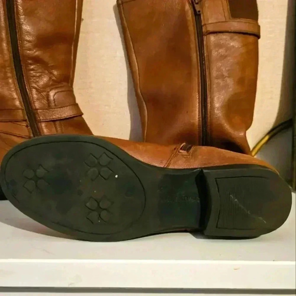 Naturalizer Womens N5 Comfort Brown Leather Wide Calf Riding Boots Size 6 - Picture 3 of 4
